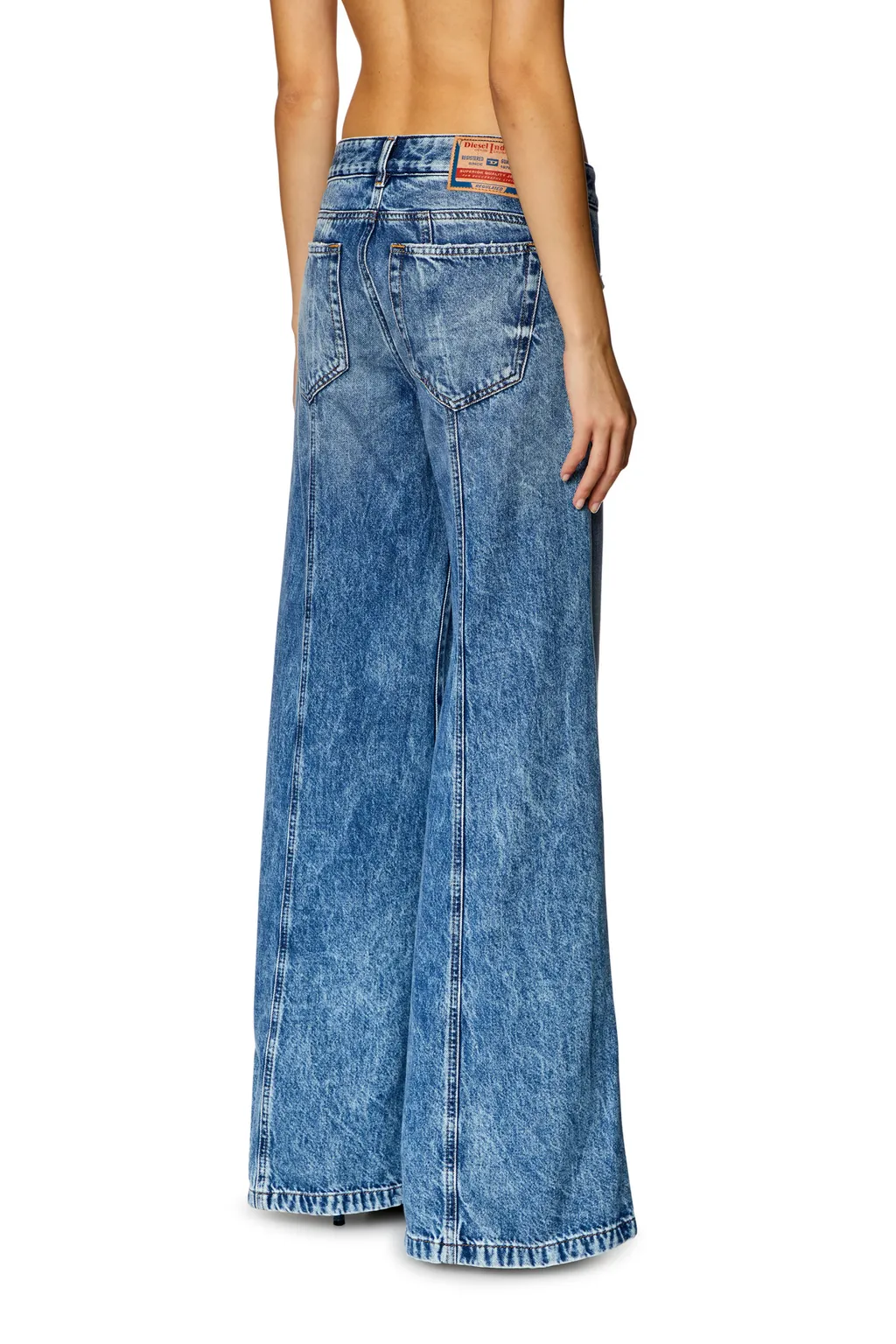 D-Akii Flared Panelled Jeans