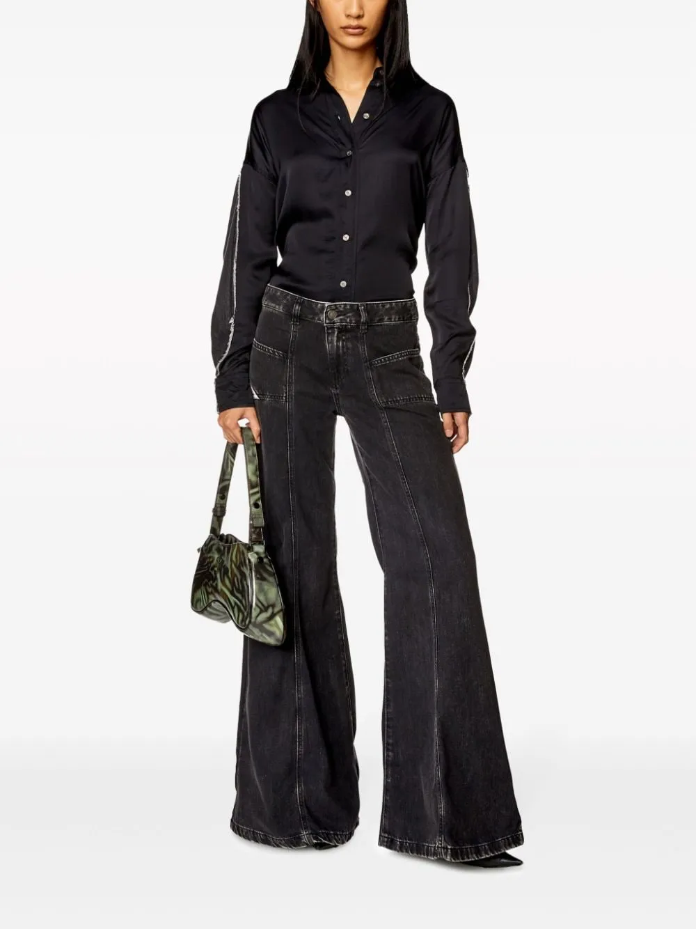 D-Akii Low-Rise Bootcut Jeans