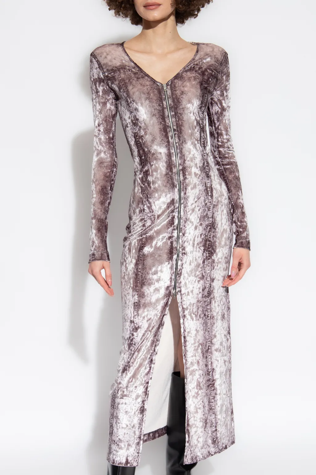 D Martel V-Neck Midi Dress