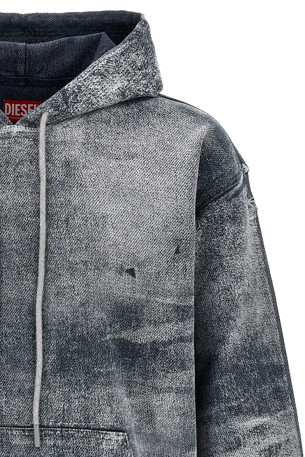 Logo Embroidered Tie-Dye Effect Hoodie
