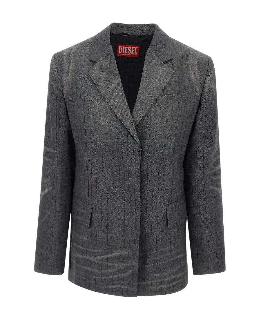 G-Kess Whiskering-Effect Blazer