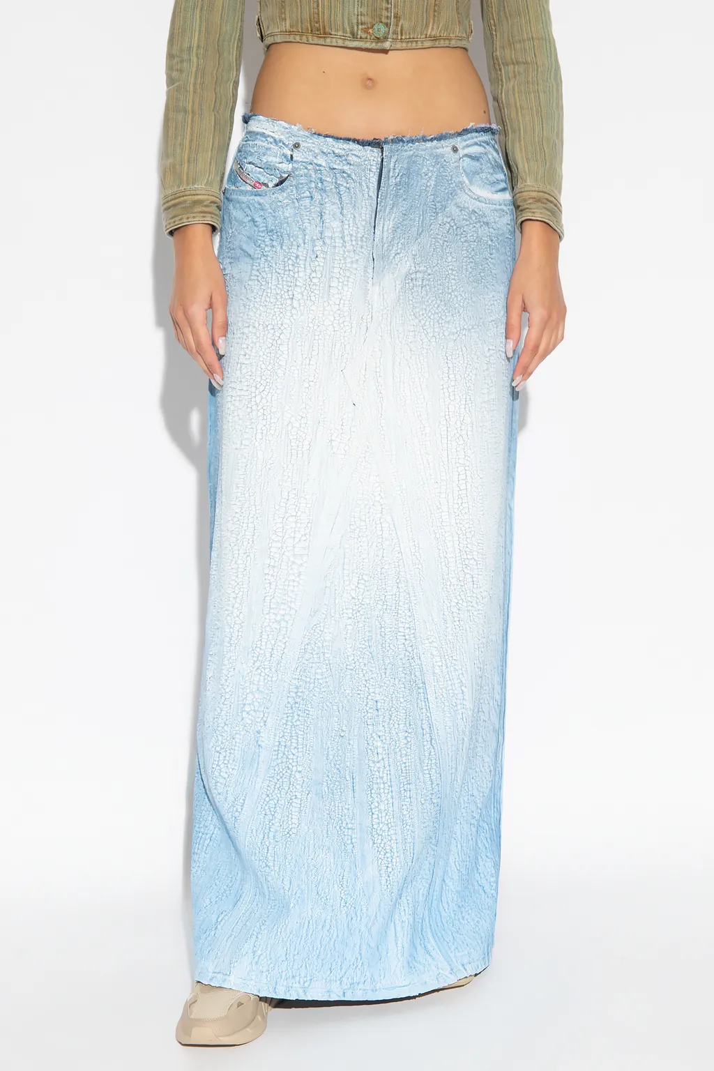 A-Line Lyocell Maxi Skirt