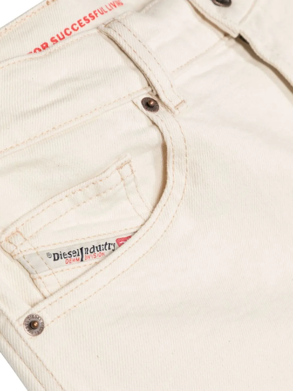 D-Macs-Sh Logo-Patch Denim Shorts
