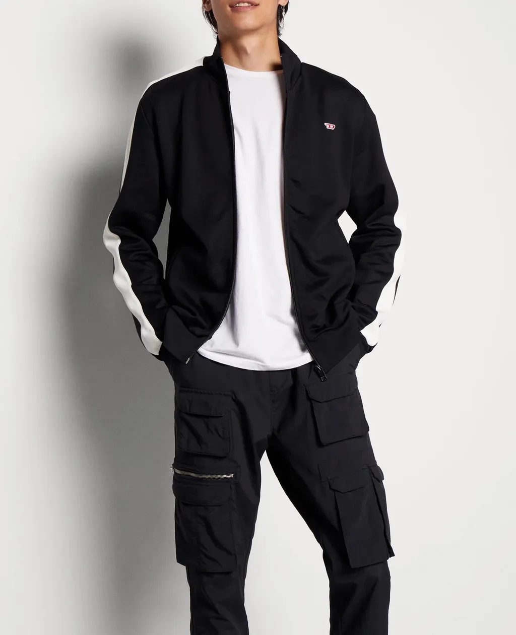 Letter D Zipper Sweater