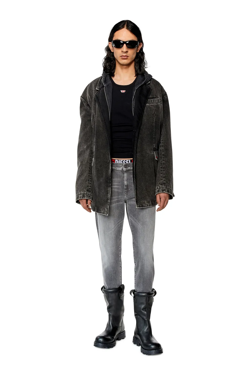 D-Strukt Low-Rise Slim-Fit Jeans