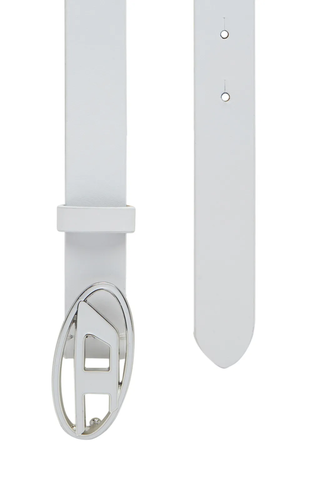 Logo Plaque Leather Belt