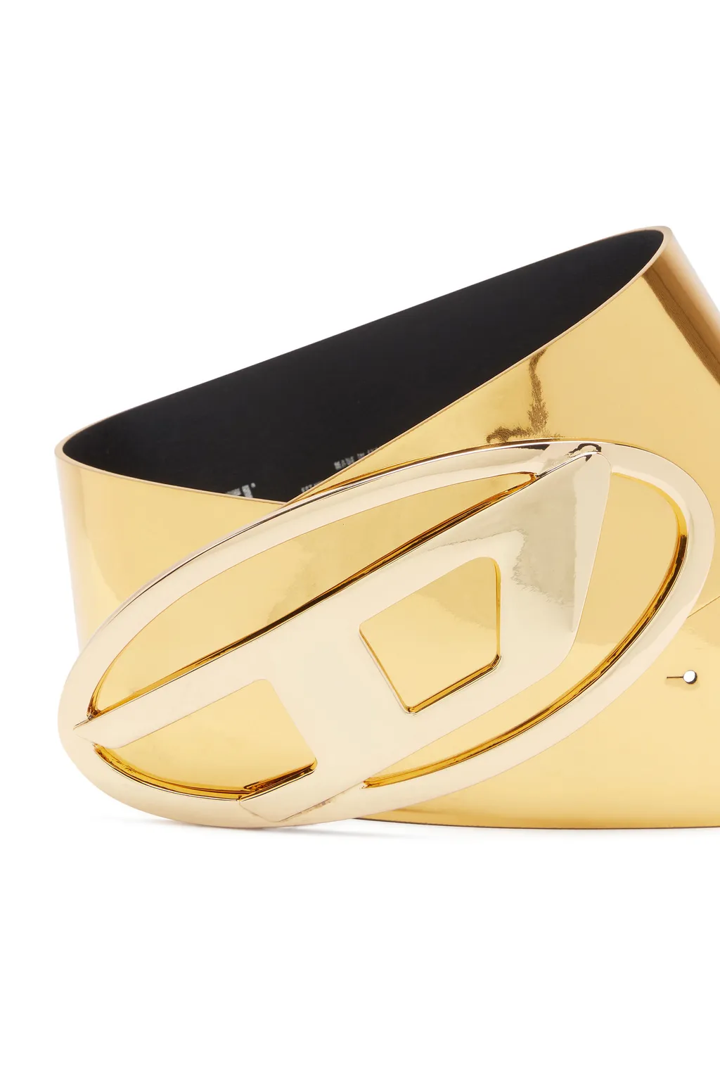 Logo-Plaque Metallic Belt