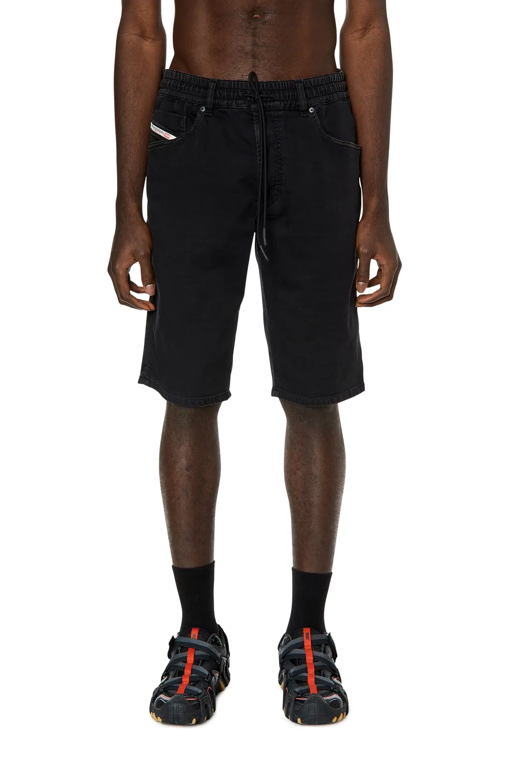 Straight-Leg Denim Bermuda Shorts