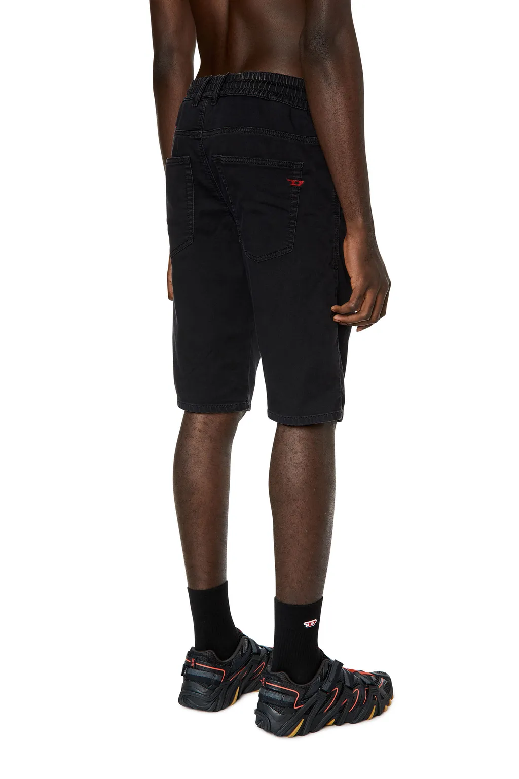 Straight-Leg Denim Bermuda Shorts