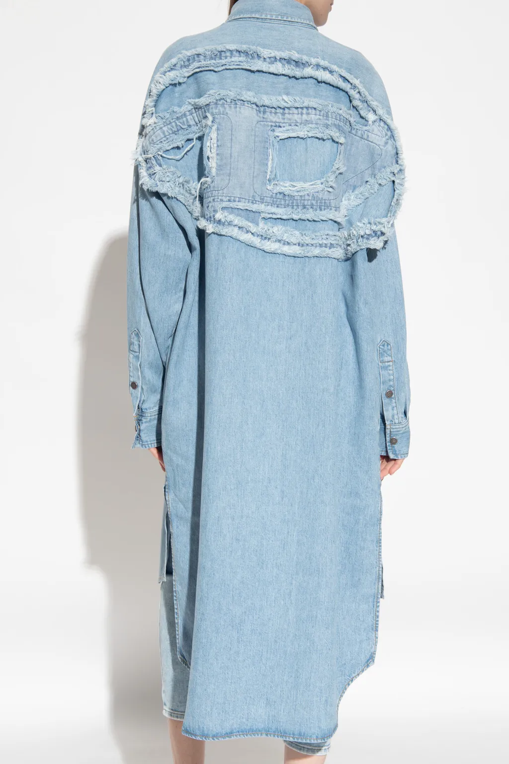 Oversized Denim Shirt Dress