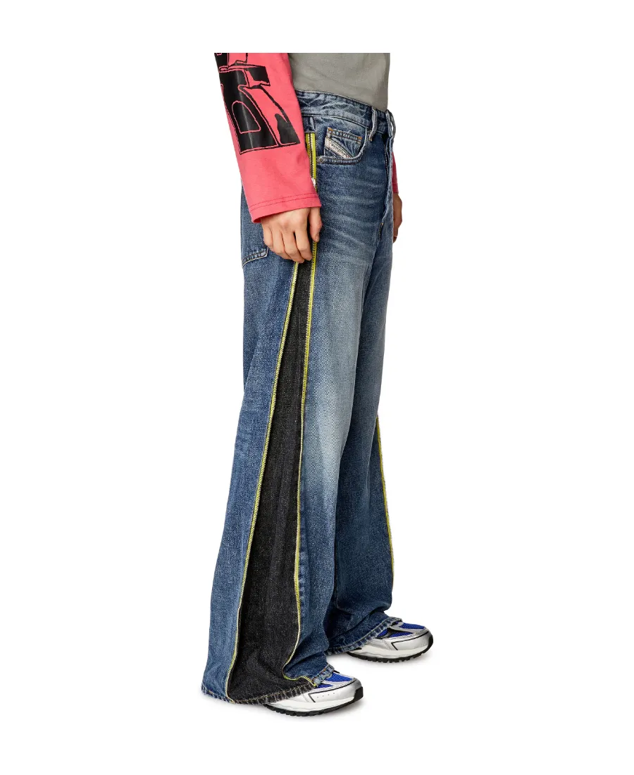 Logo-Patch Wide-Leg Jeans