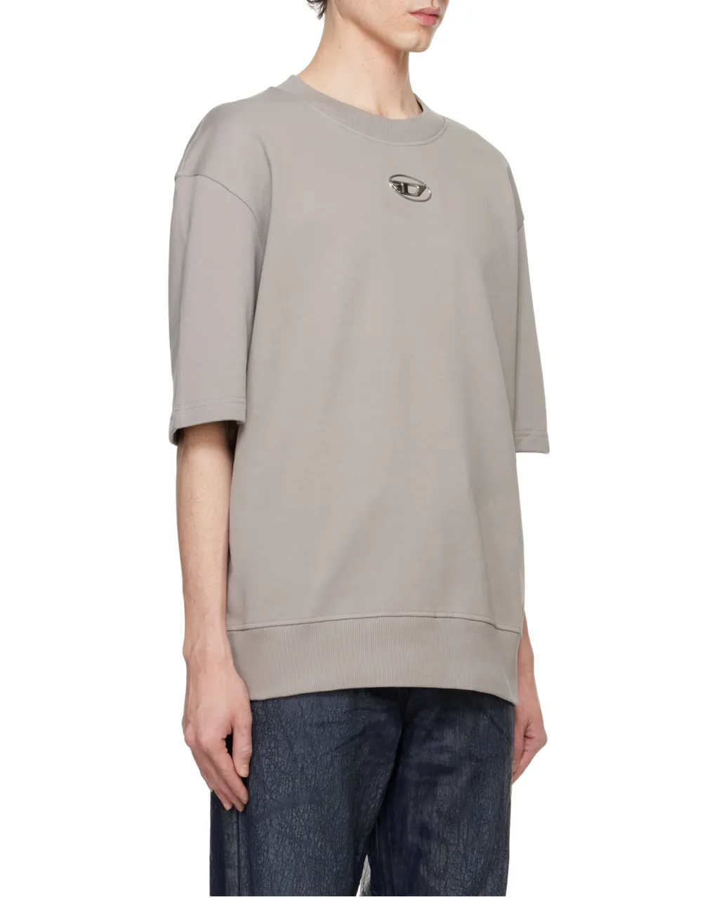 Short-Sleeved Round-Neck Sweater
