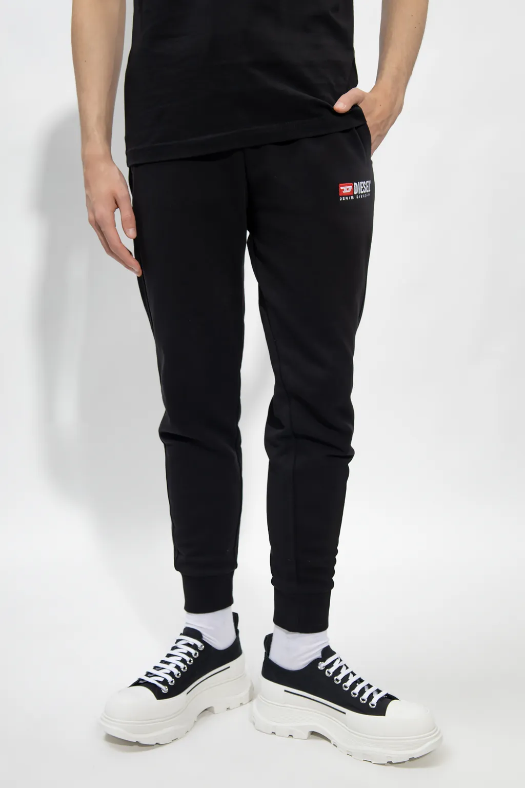 Embroidered-Logo Detail Track Pants