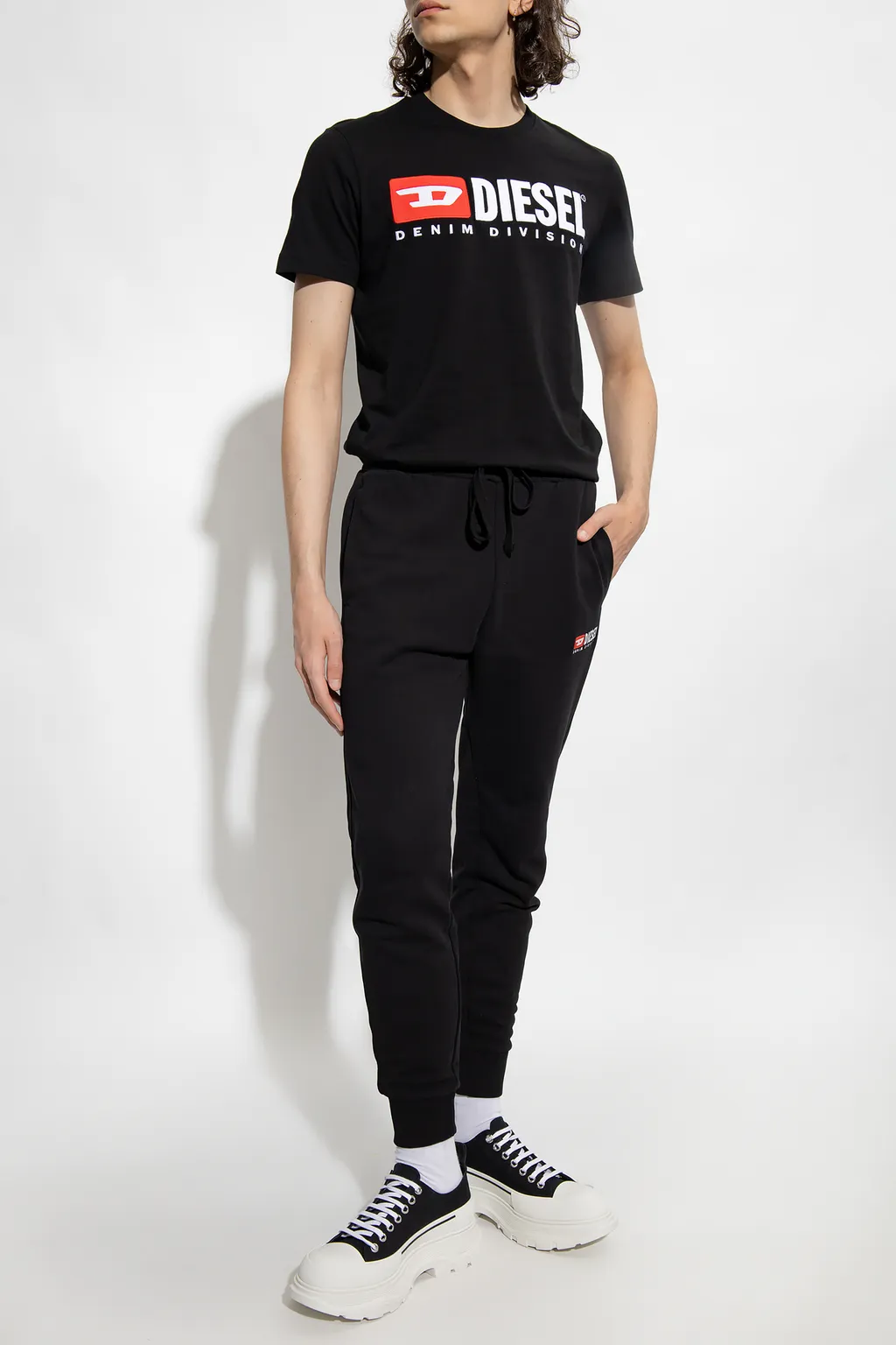 Embroidered-Logo Detail Track Pants