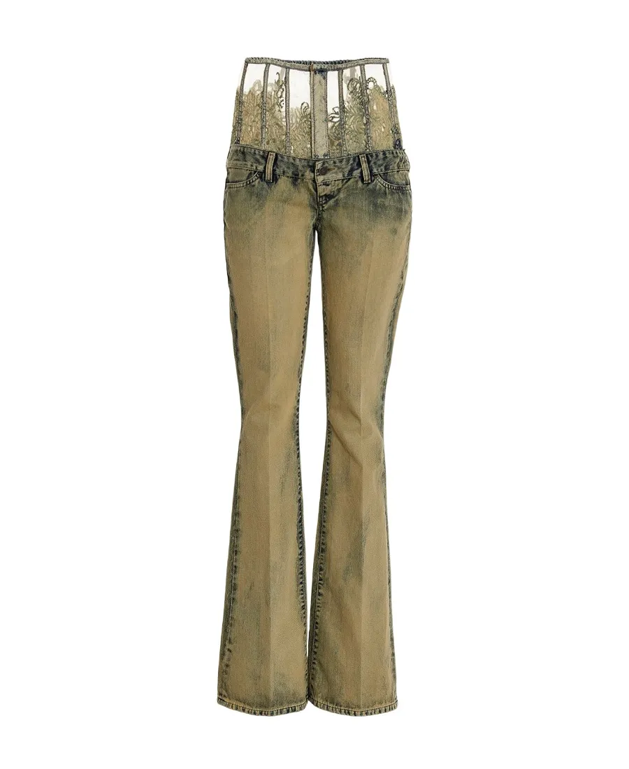 High-Waist Flared Jeans