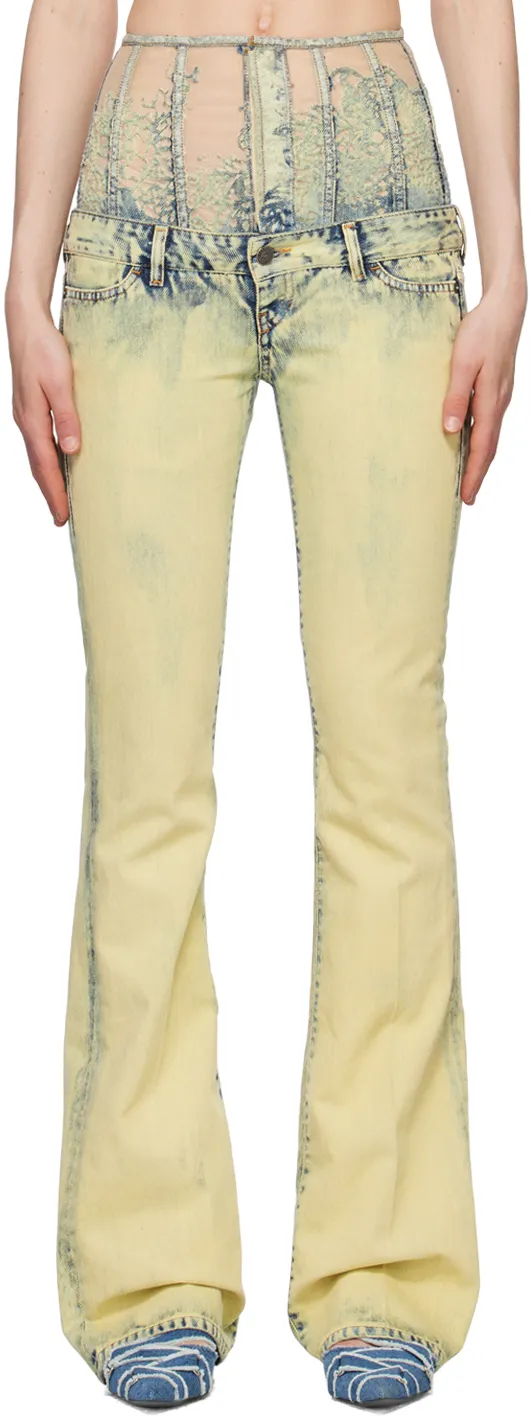 High-Waist Flared Jeans
