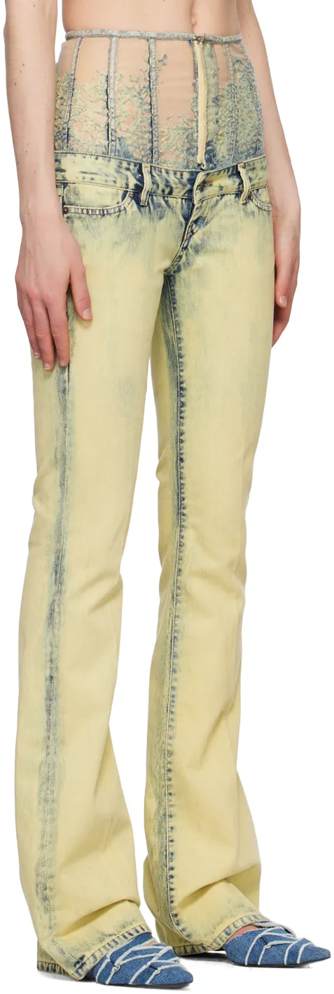 High-Waist Flared Jeans