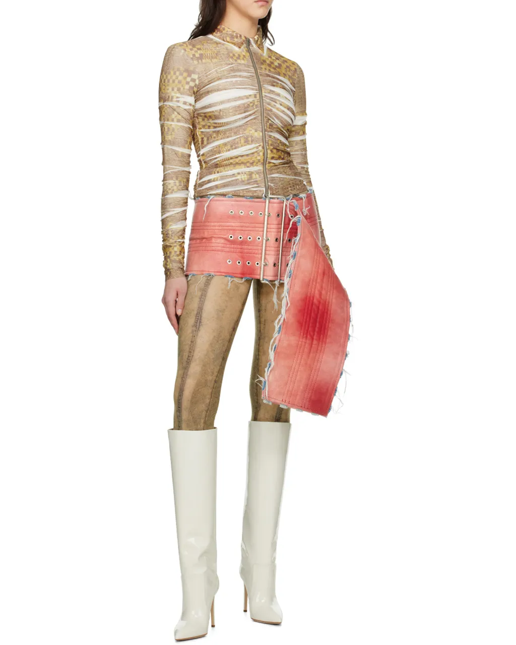 C-Adonis Draped Zip Shirt