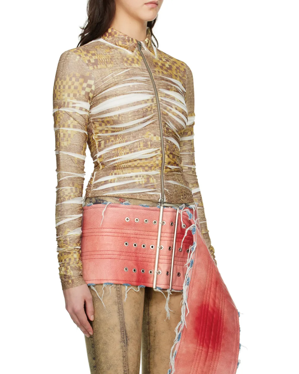 C-Adonis Draped Zip Shirt