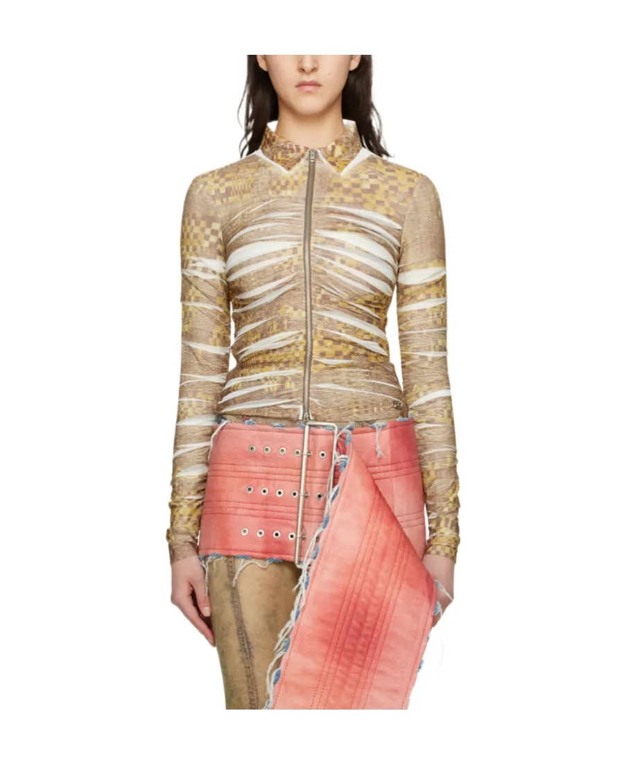 C-Adonis Draped Zip Shirt