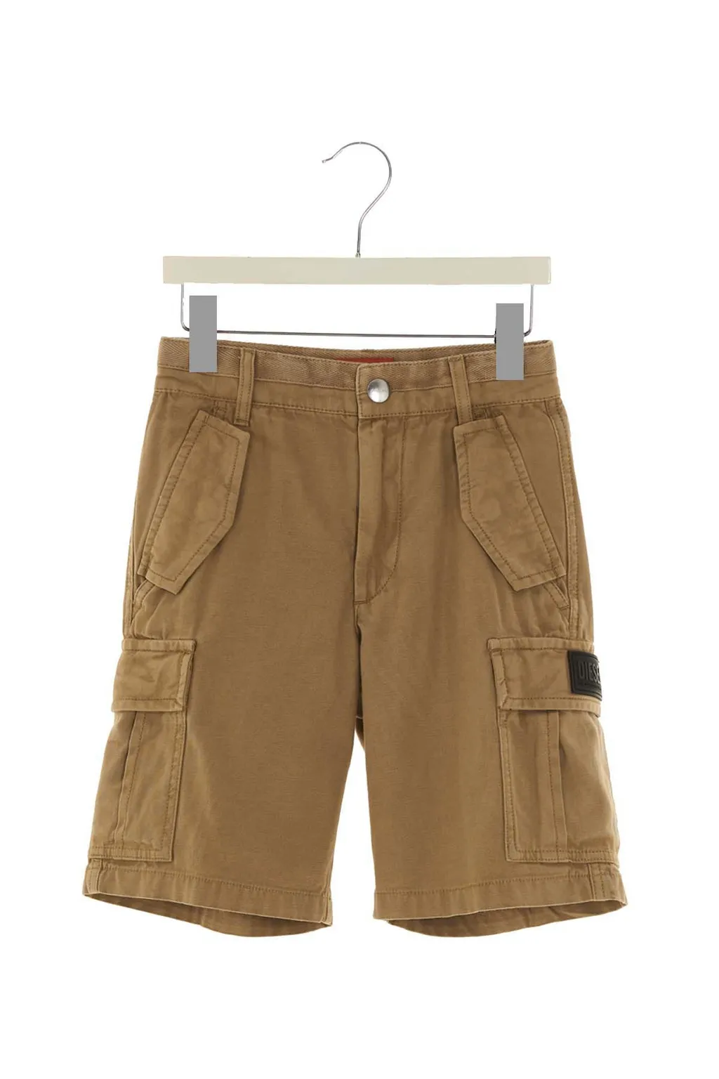 Logo-Patch Straight-Leg Cargo Shorts