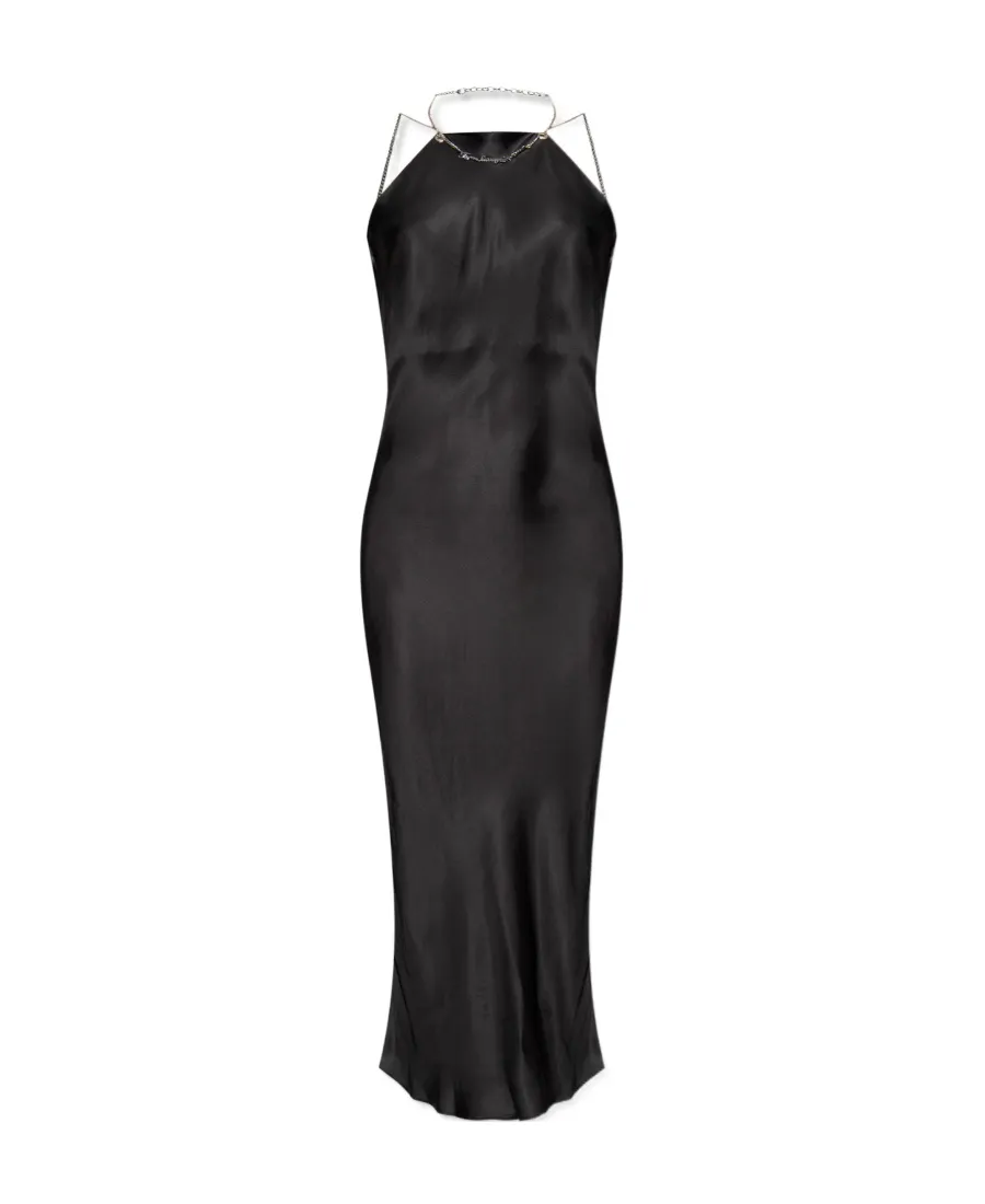 D-Eliz Satin Midi Dress