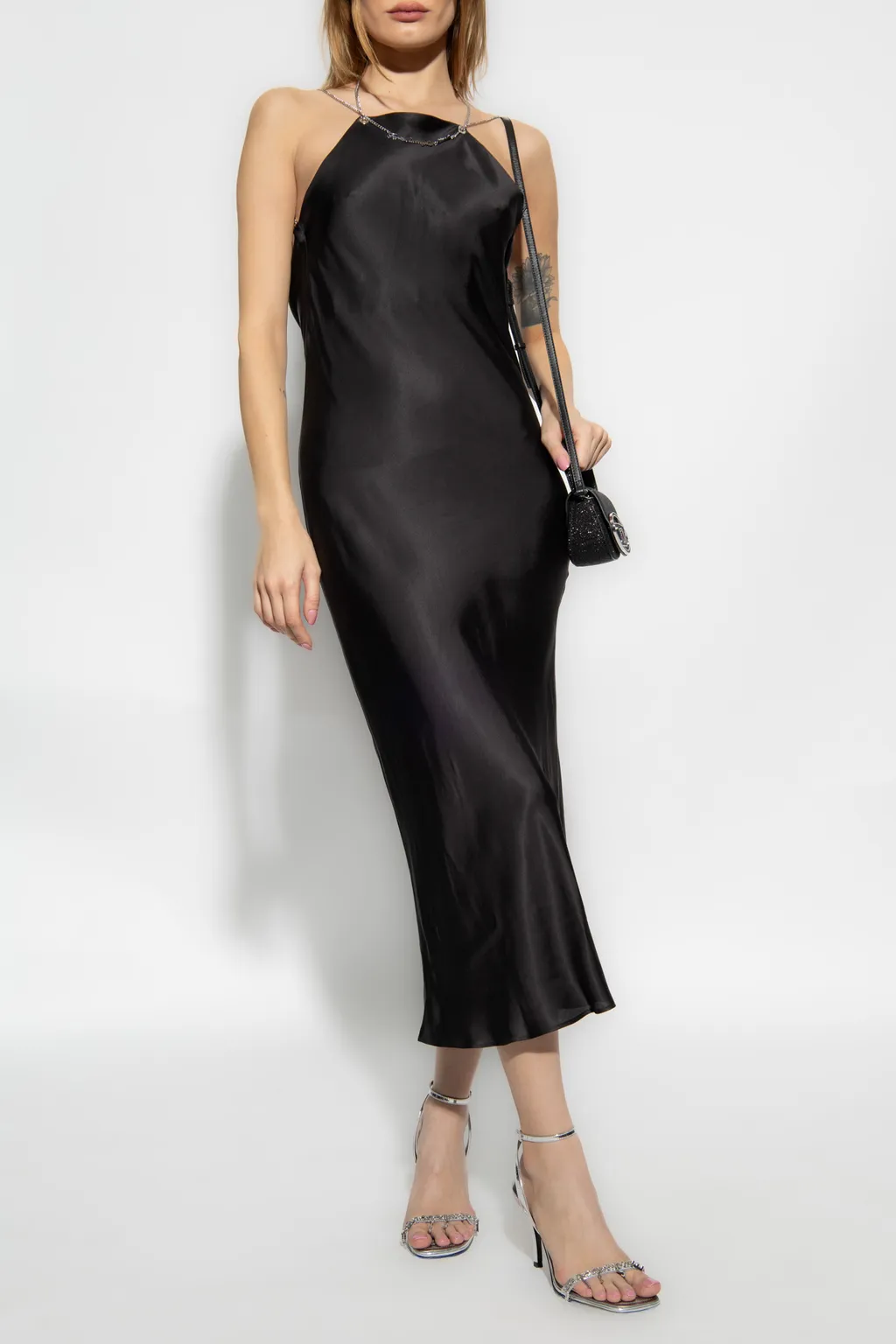 D-Eliz Satin Midi Dress