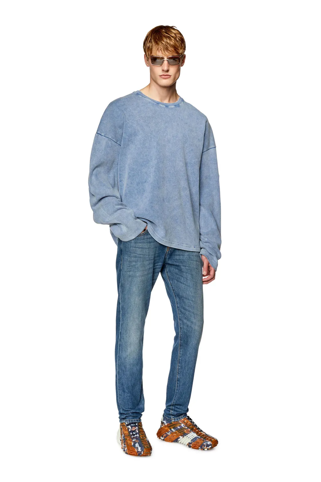 D-Strukt Logo Embroidered Slim Jeans