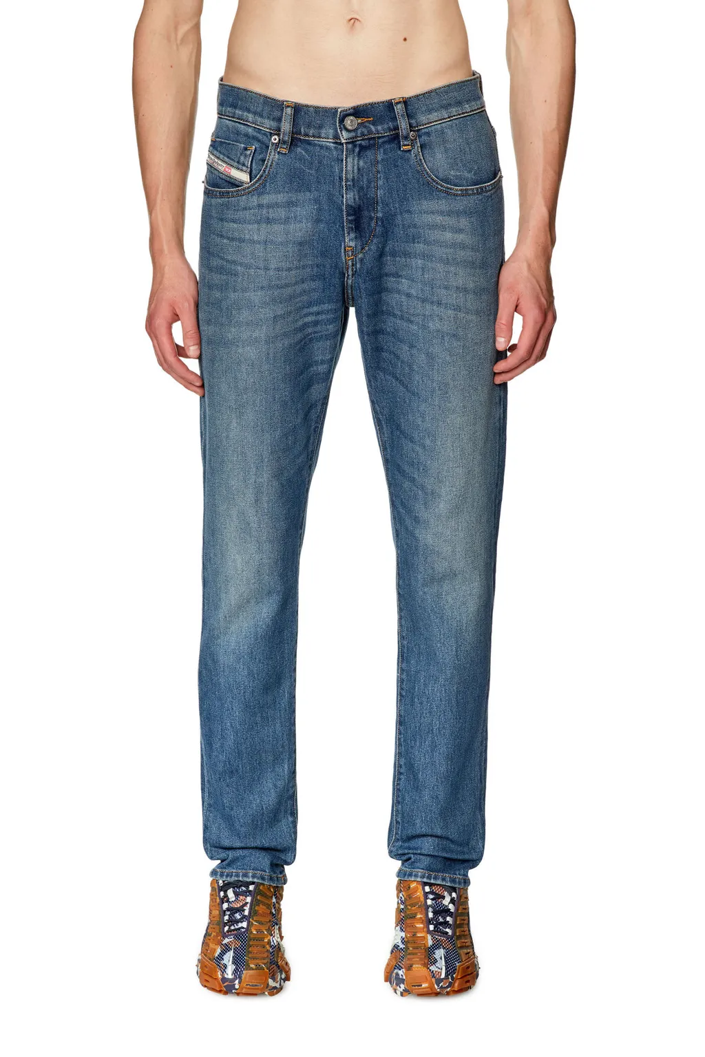 D-Strukt Logo Embroidered Slim Jeans