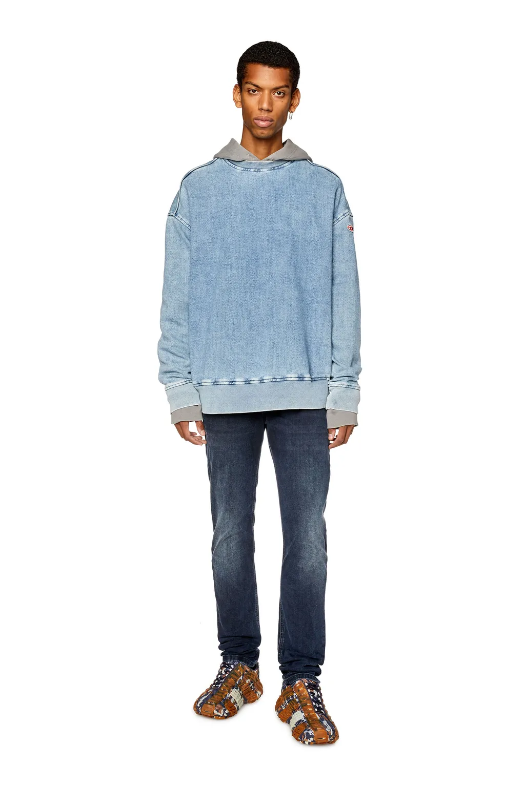 Logo Patch Low-Rise Jeans