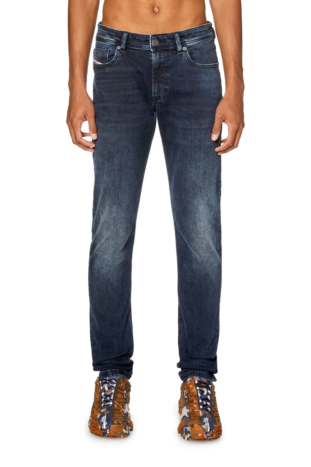 Logo Patch Low-Rise Jeans