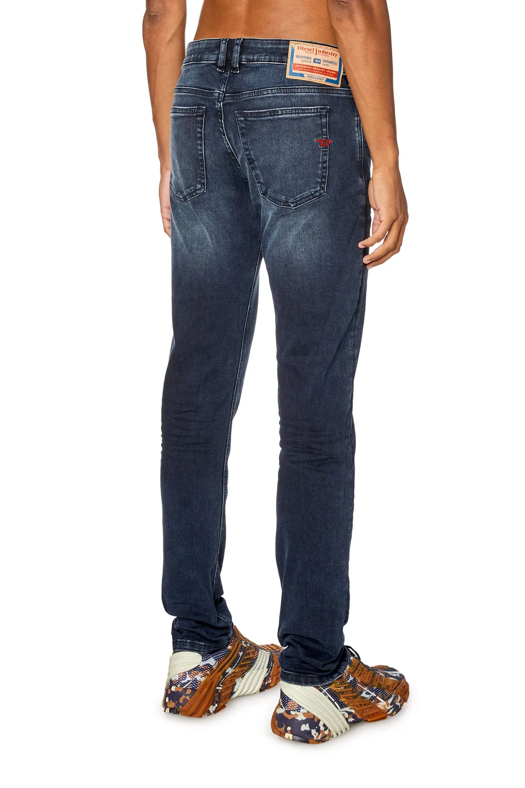 Logo Patch Low-Rise Jeans