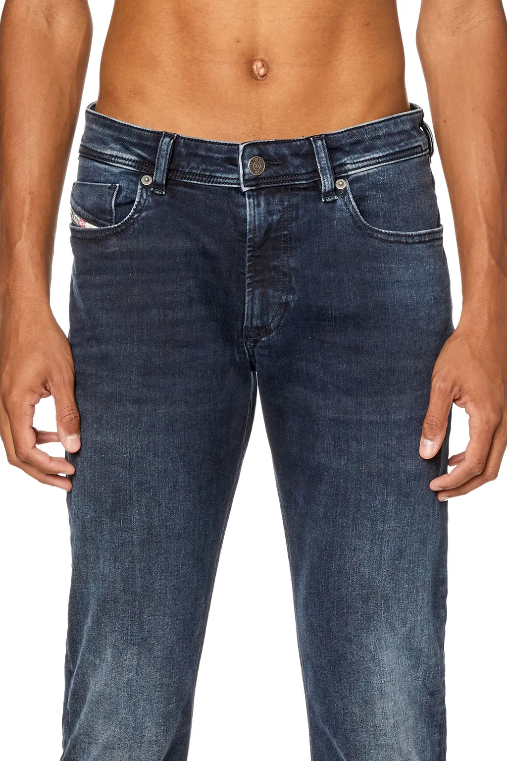 Logo Patch Low-Rise Jeans