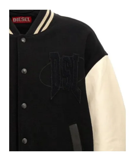 L-Nyman Panelled Bomber Jacket