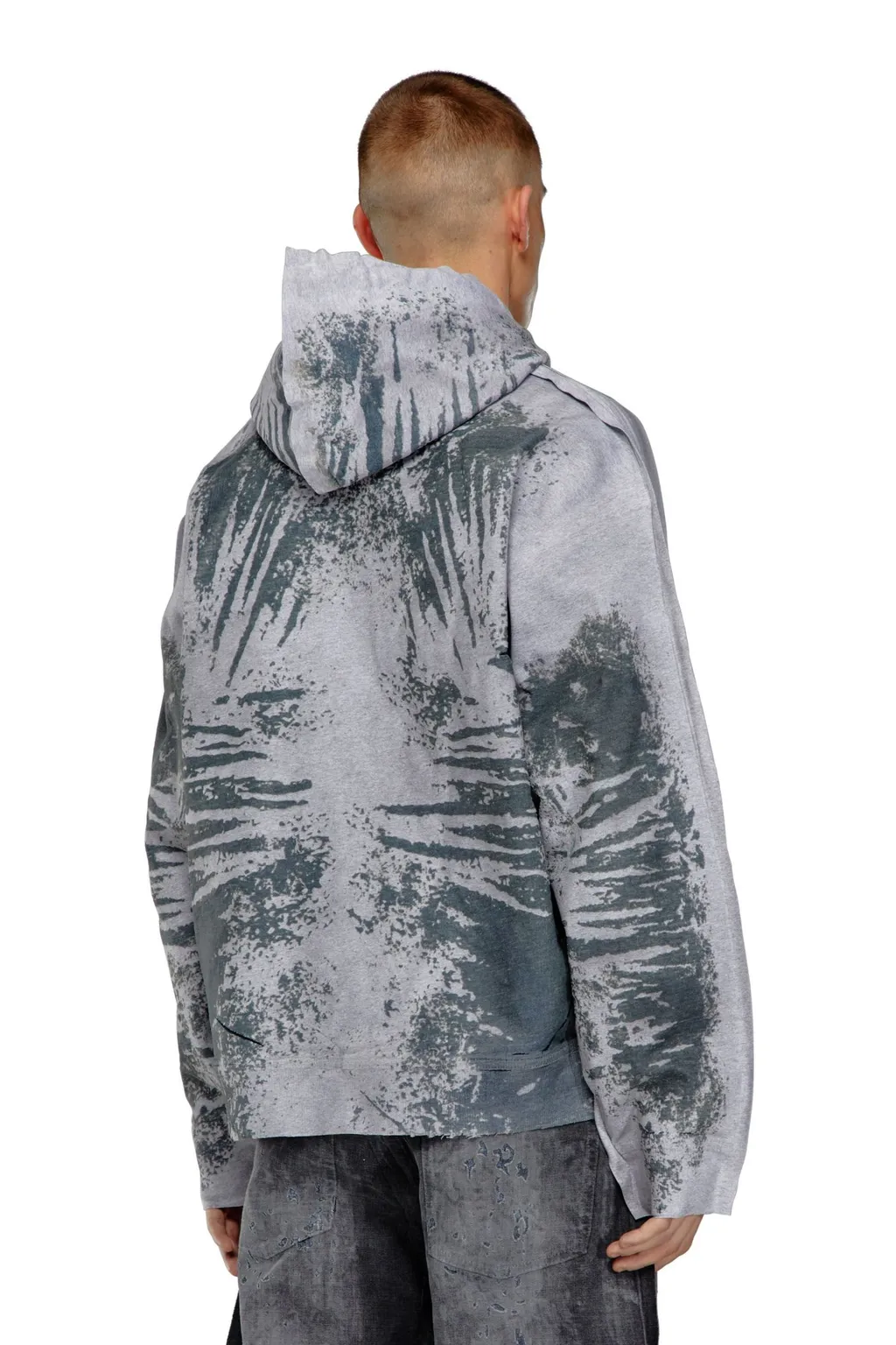 D-Um-Rib-S Peel-Off Drawstring Hoodie