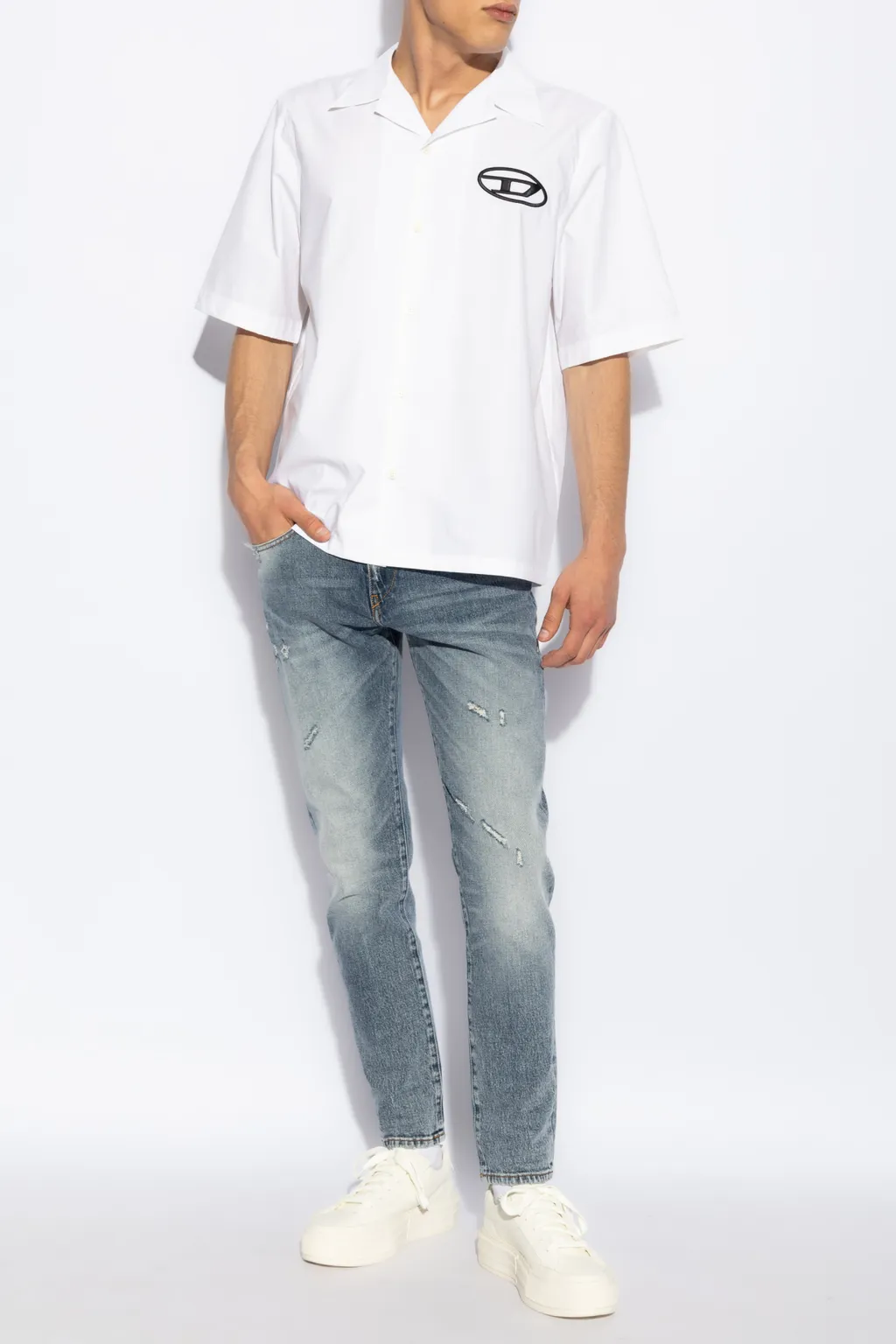 Logo Embroidered Bowling Shirt