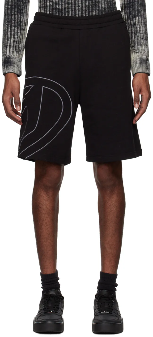 P-Crow Megoval Maxi D Logo Sweat Shorts