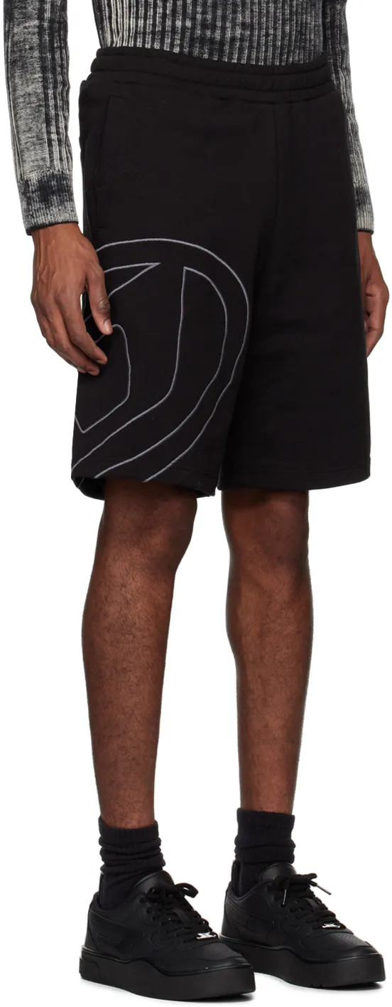 P-Crow Megoval Maxi D Logo Sweat Shorts
