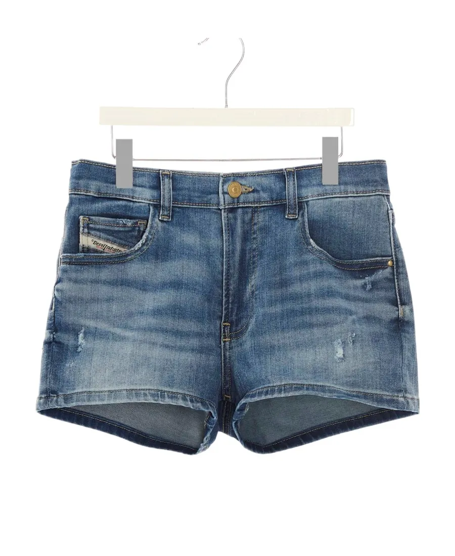 Diesel Kids Pboyshort Distressed Denim Shorts