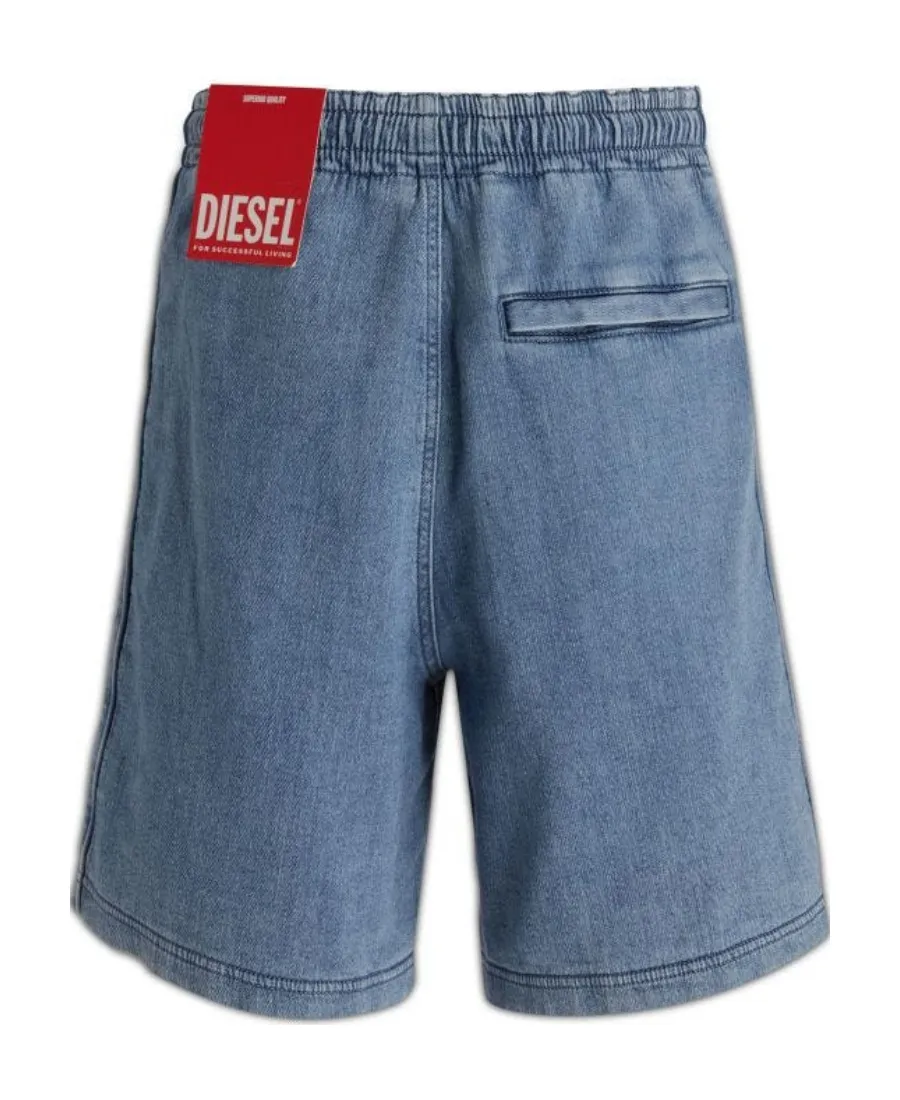 Logo-Patch Denim Shorts