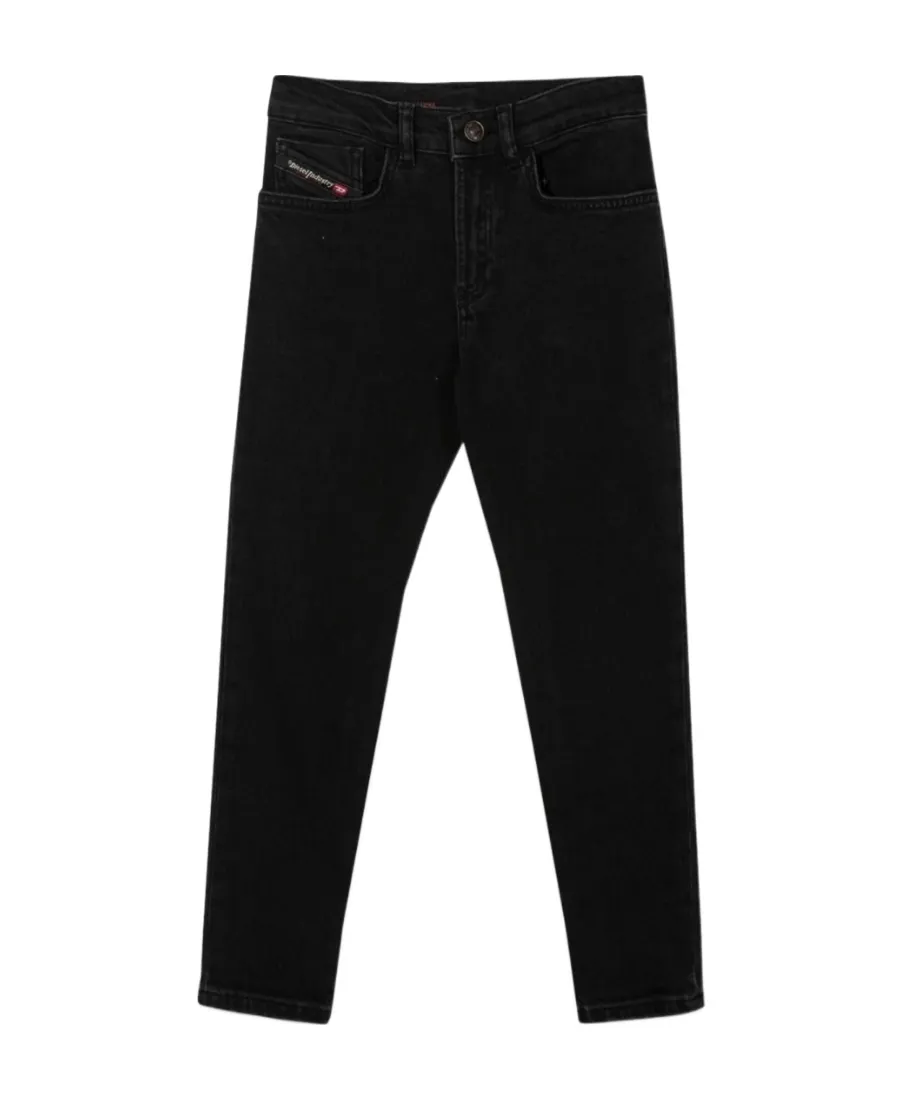 Logo Detailed Mid-Rise Jeans