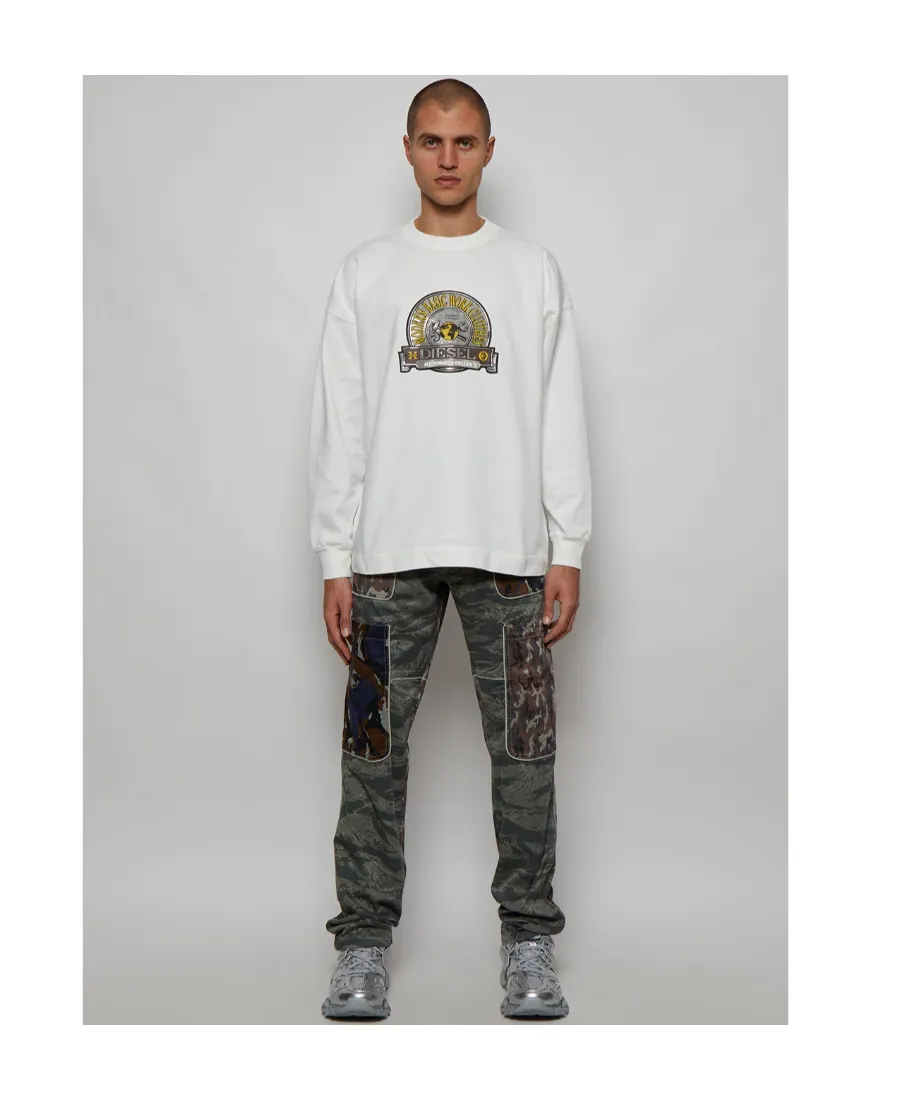 Logo Patch Crewneck Sweatshirt