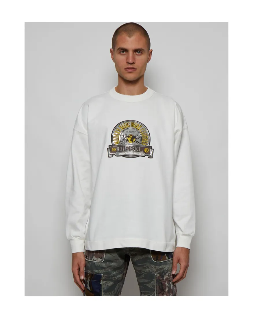 Logo Patch Crewneck Sweatshirt