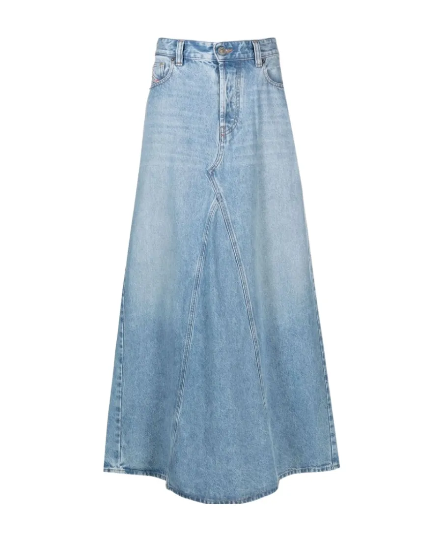 De-Pago Denim Maxi Skirt