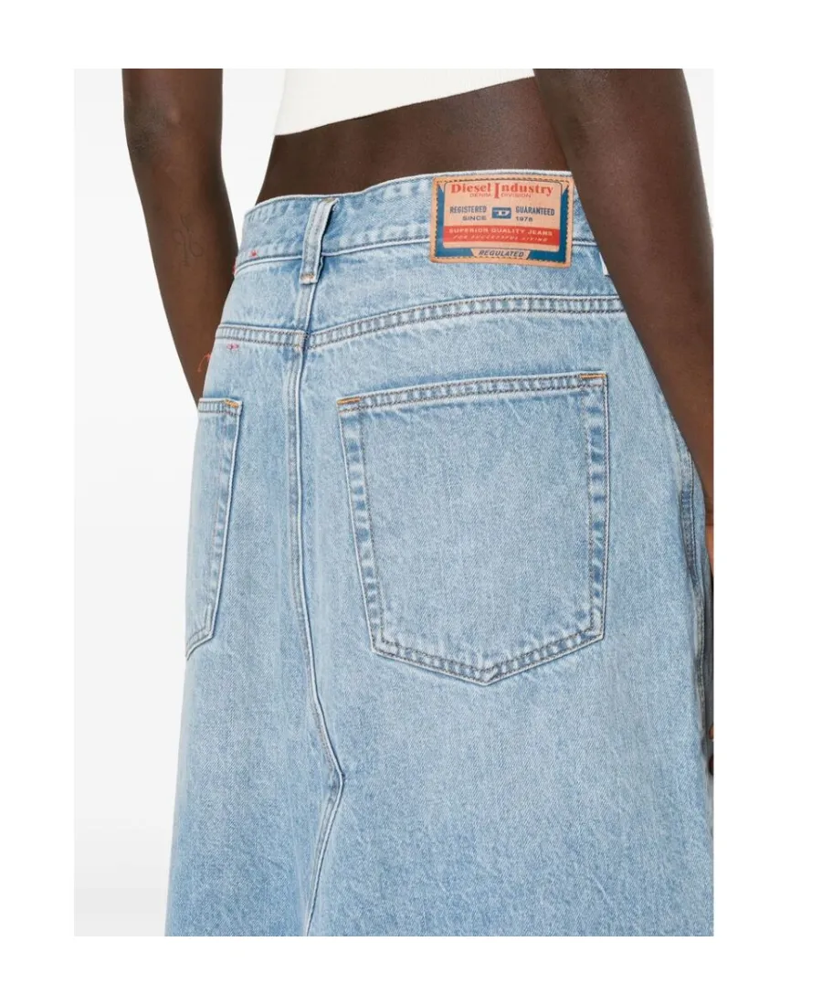 De-Pago Denim Maxi Skirt