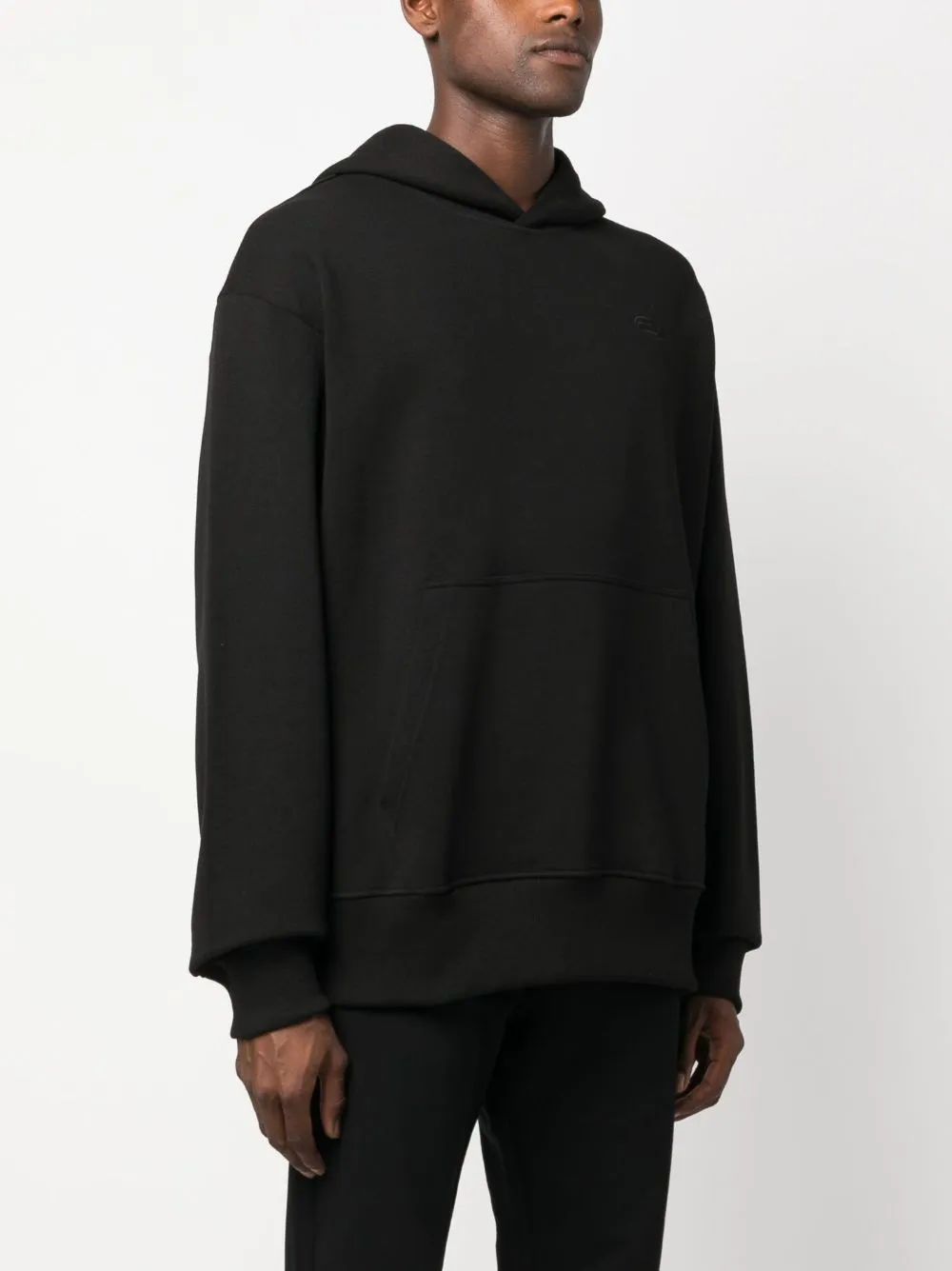 S-Macs-Hood-Megoval-D Logo Embroidered Hoodie
