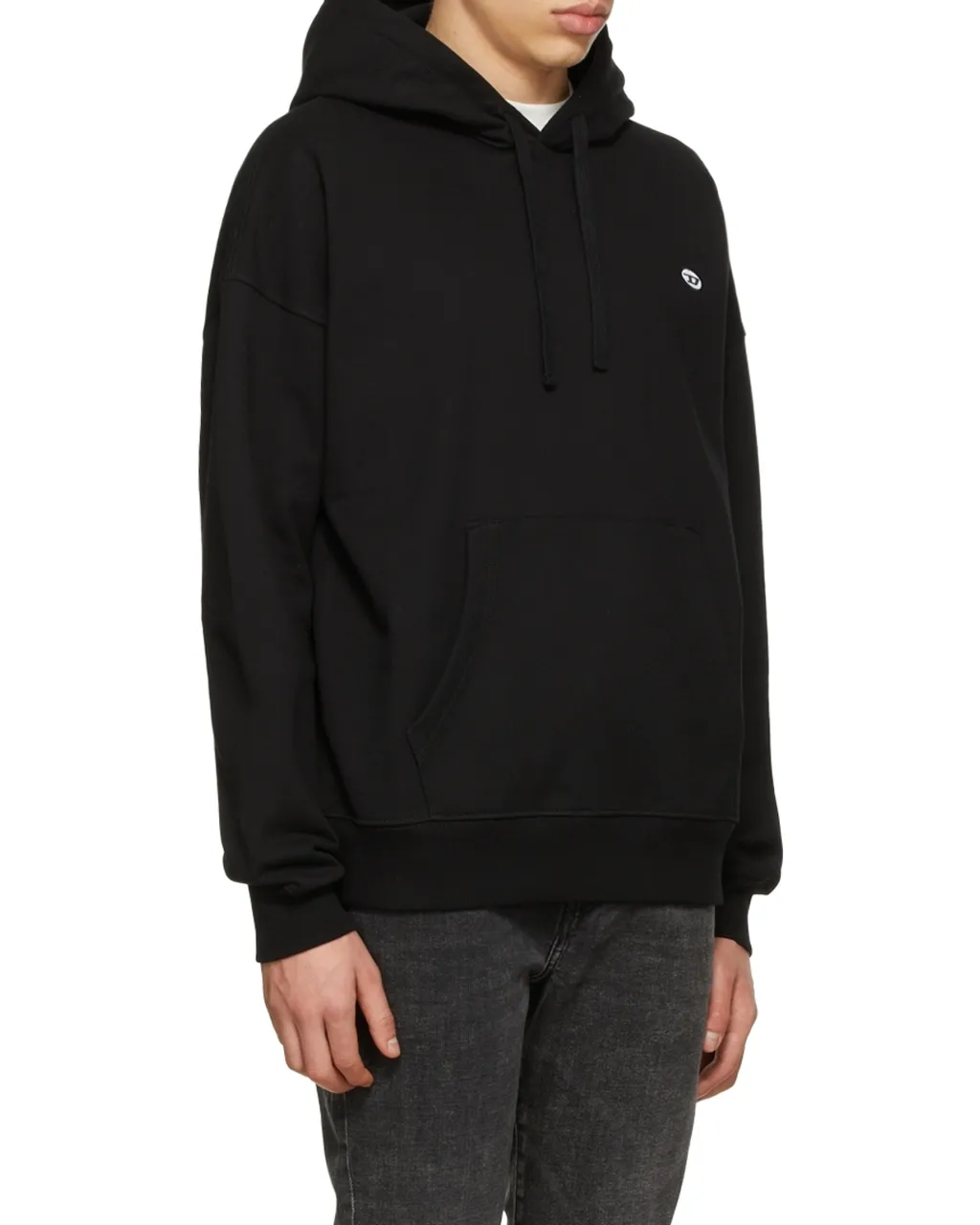 Logo-Patch Drawstring Hoodie