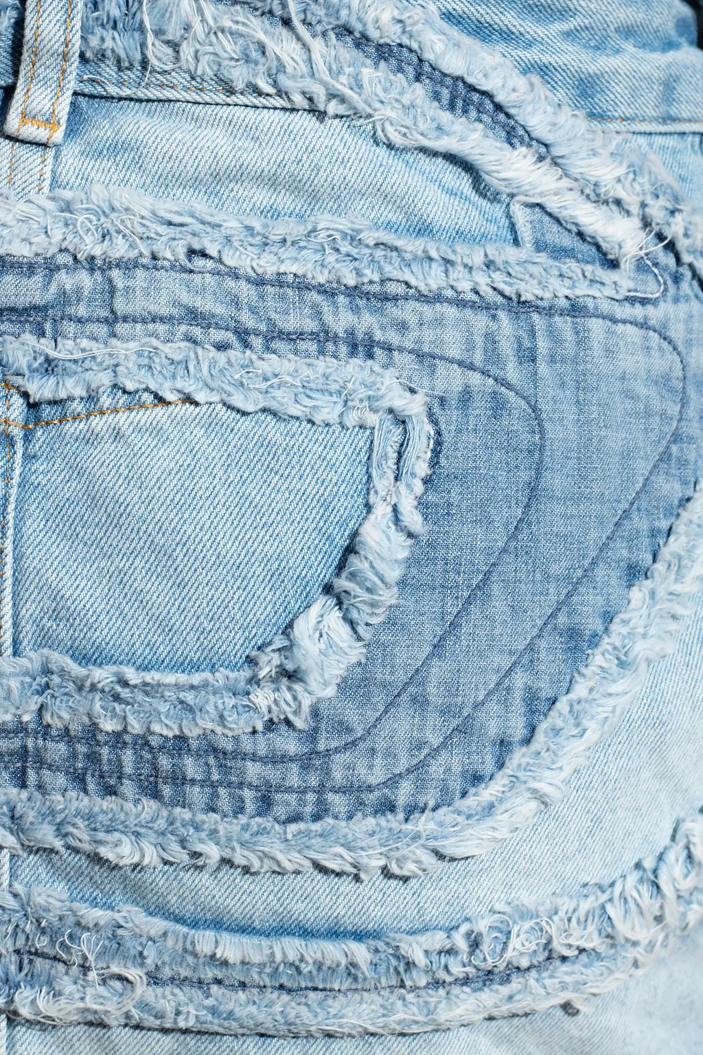 Logo Detailed Denim Mini Skirt