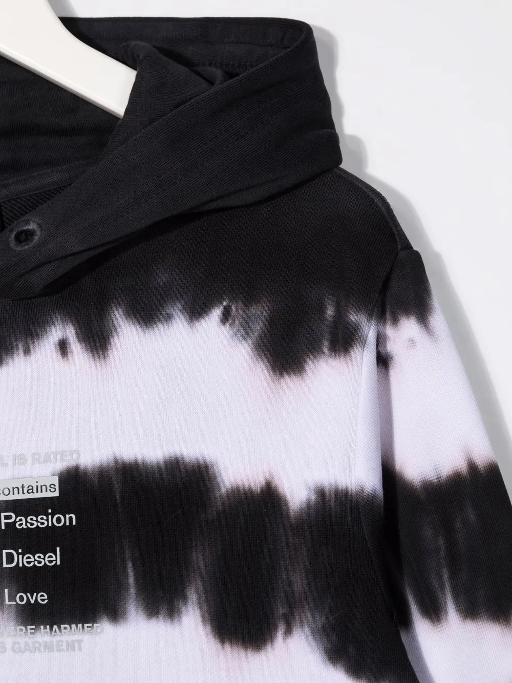 Tie-Dye Print Cotton Hoodie