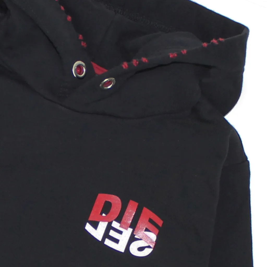 Logo Printed Hooded Sweater